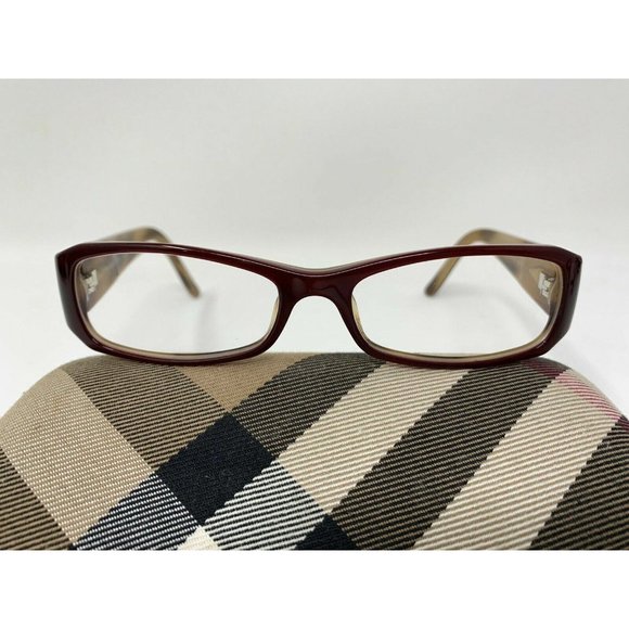 Burberry Eyeglasses B2043 3075 Frames 50 [] 15 130 Italy Flex Hinges - Picture 2 of 12
